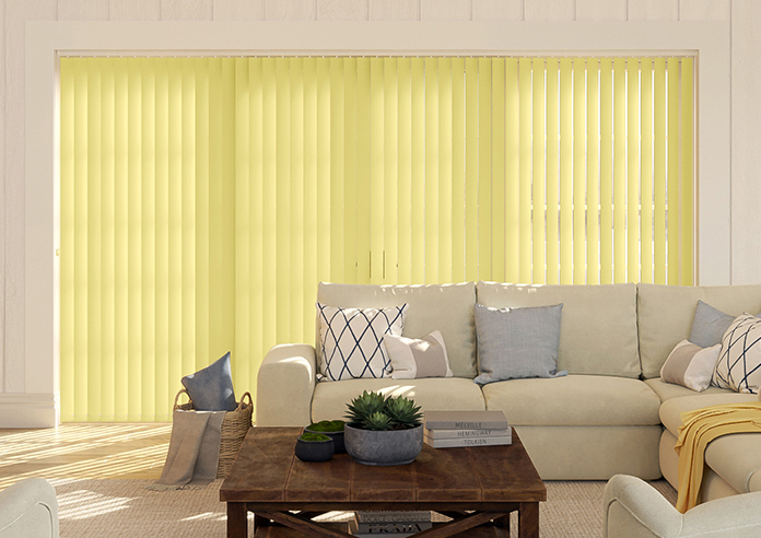 Trinity (Blackout), Daffodil Yellow - Vertical Blind - Image 3